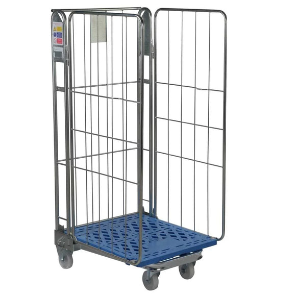 Three Sided - Plastic Base Roll Pallet